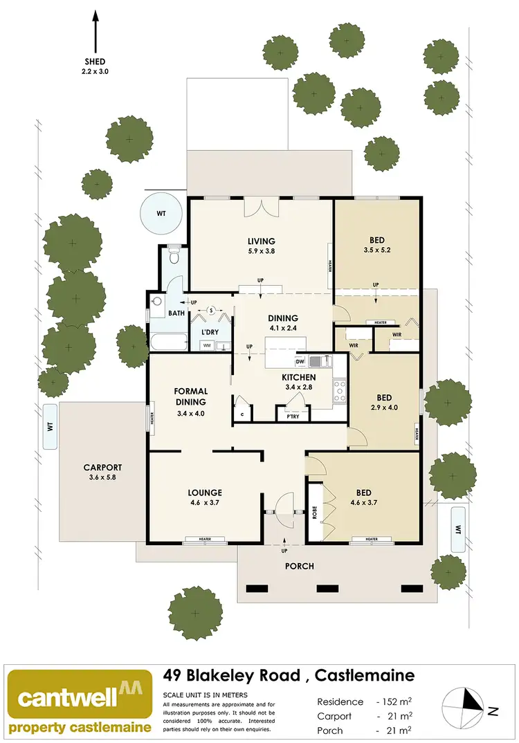 Floorplan of Homely house listing, 49 Blakeley Road, Castlemaine VIC 3450