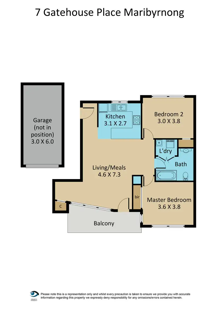 Floorplan of Homely apartment listing, 7 Gatehouse Place, Maribyrnong VIC 3032