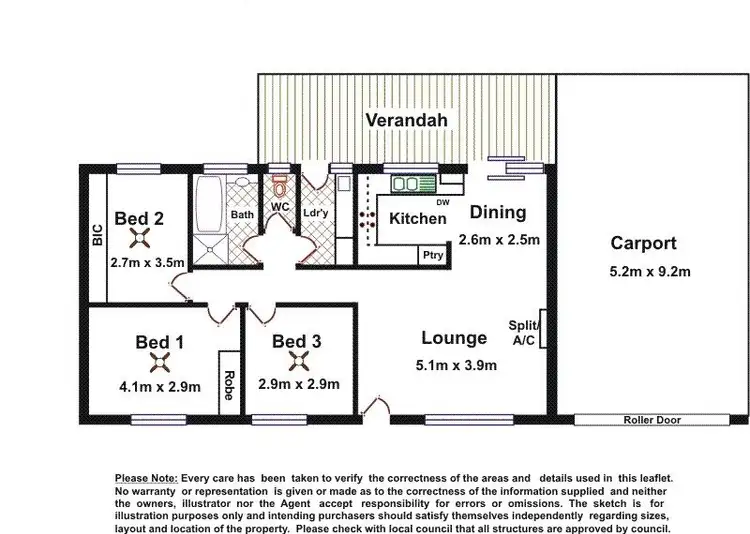 Floorplan of Homely house listing, 8 Barton Drive, Trott Park SA 5158
