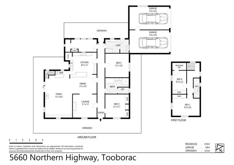 Floorplan of Homely rural property listing, 5660 Northern Highway, Tooborac VIC 3522