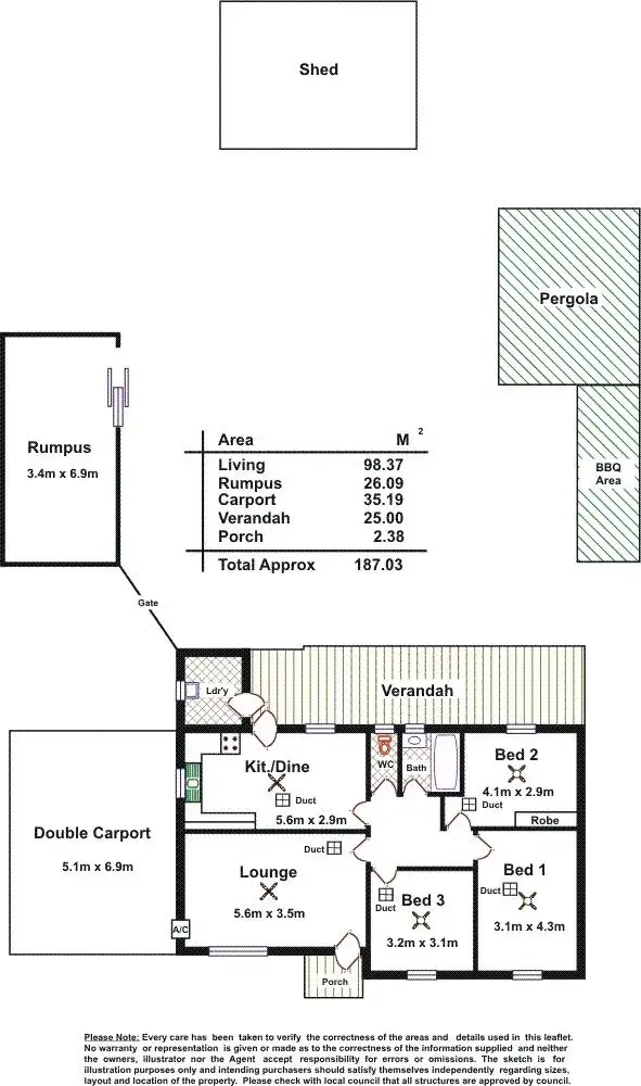 Floorplan of Homely house listing, 9 Marnhull St, Elizabeth Grove SA 5112