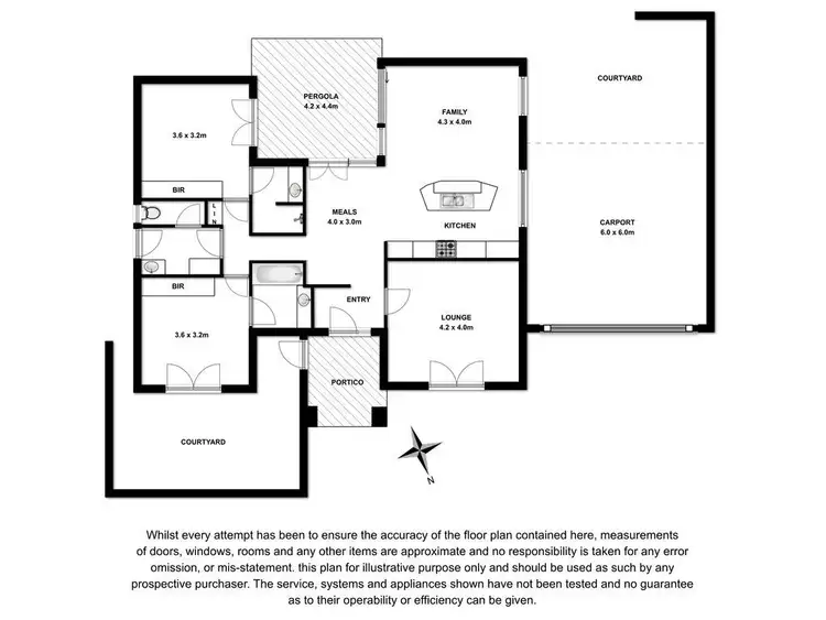 Floorplan of Homely unit listing, 1/13 Shepherdson Road, Mount Gambier SA 5290