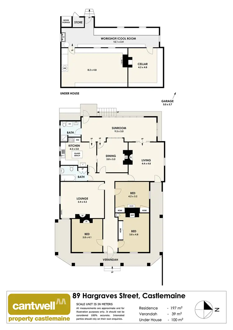 Floorplan of Homely house listing, 89 Hargraves Street, Castlemaine VIC 3450