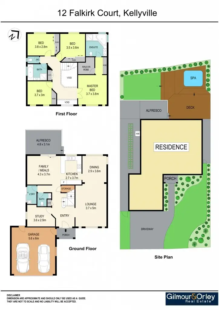 Floorplan of Homely house listing, 12 Falkirk Court, Kellyville NSW 2155
