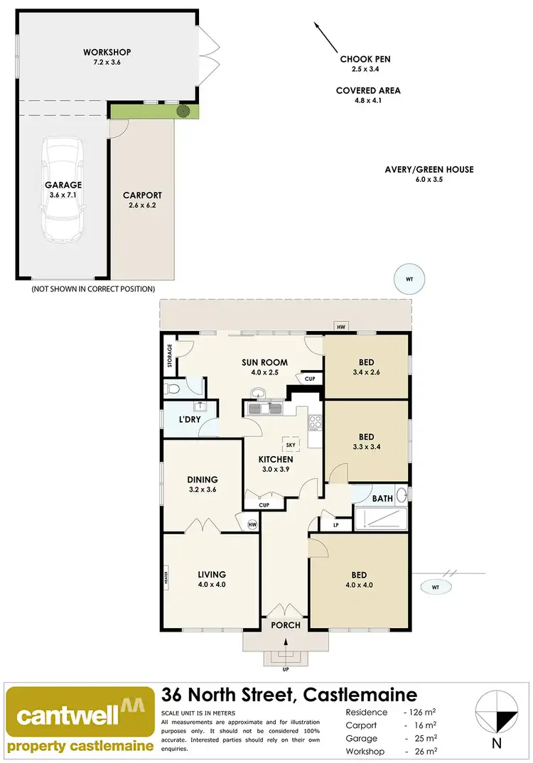 Floorplan of Homely house listing, 36 North Street, Castlemaine VIC 3450