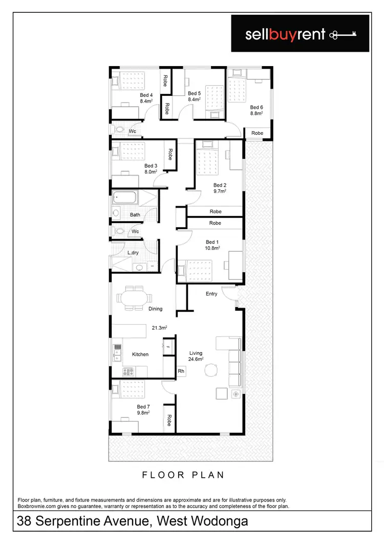 Floorplan of Homely house listing, 38 SERPENTINE AVENUE, West Wodonga VIC 3690