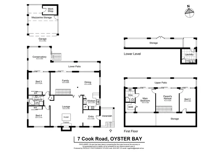 Floorplan of Homely house listing, 7 Cook Road, Oyster Bay NSW 2225