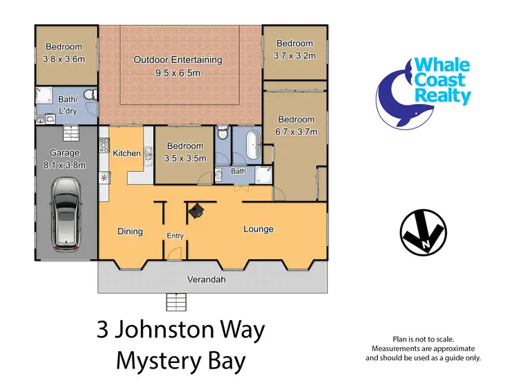 Floorplan of Homely house listing, 3 Johnston Way, Mystery Bay NSW 2546