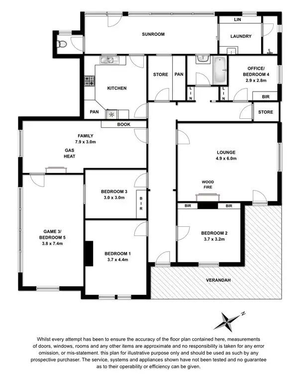 Floorplan of Homely house listing, 76 BAY ROAD, Mount Gambier SA 5290