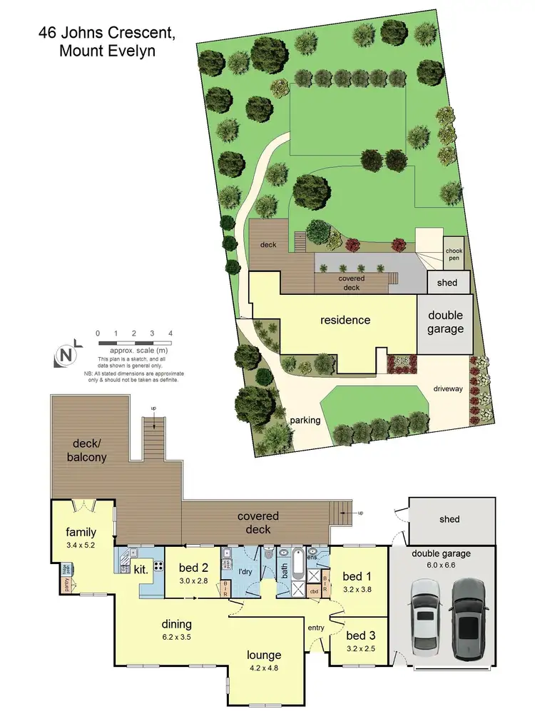 Floorplan of Homely house listing, 46 Johns Crescent, Mount Evelyn VIC 3796