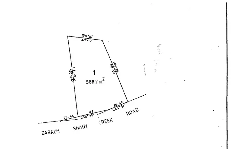 Floorplan of Homely land listing, LOT 1/223 Shady Creek Road, Darnum VIC 3822