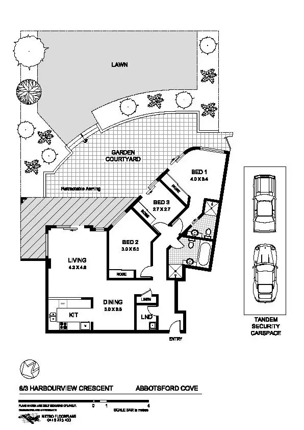 Floorplan of Homely apartment listing, 8/3 Harbourview Crescent, Abbotsford NSW 2046
