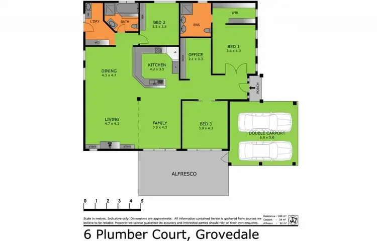 Floorplan of Homely house listing, 6 Plumber Court, Grovedale VIC 3216