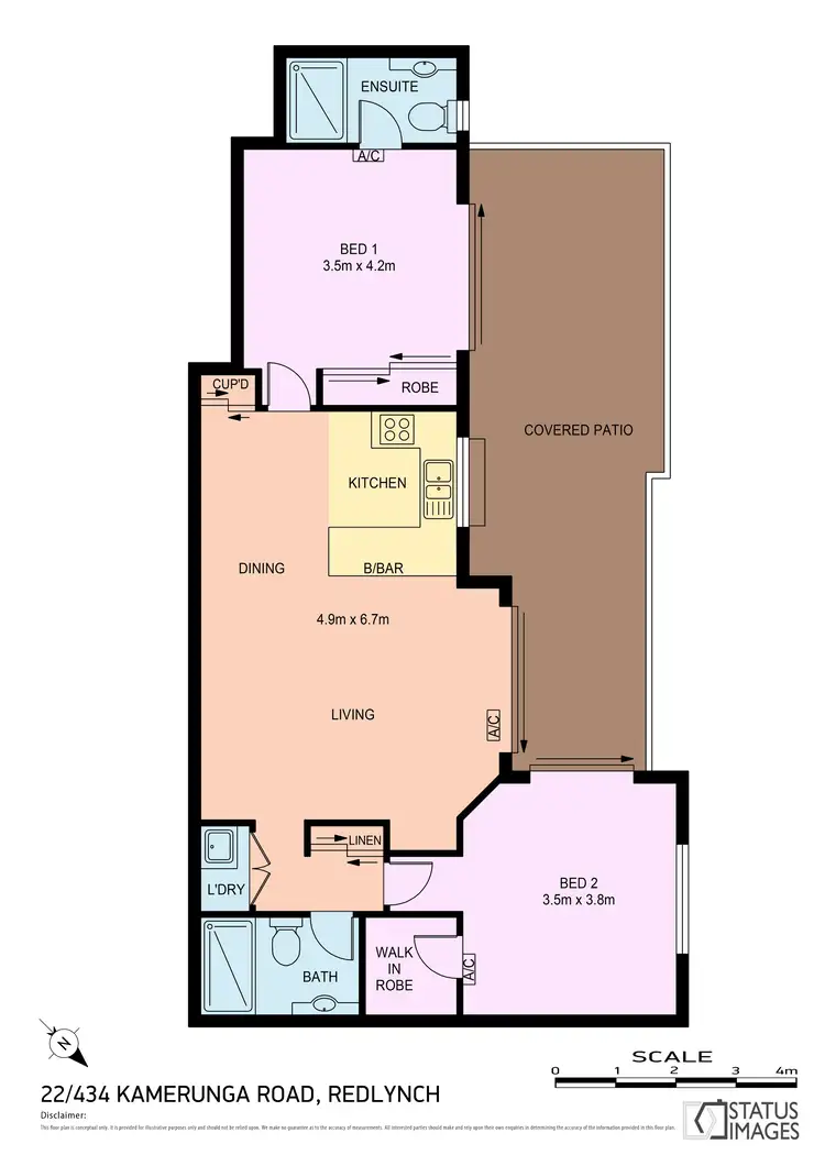 Floorplan of Homely unit listing, 22/434 Kamerunga Road (access via Fairweather Road), Redlynch QLD 4870