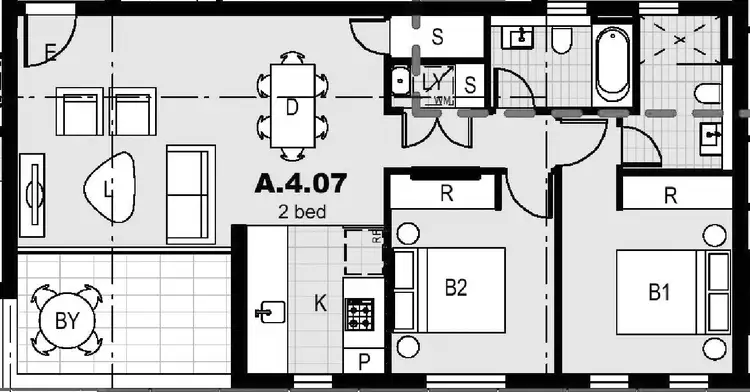 Floorplan of Homely apartment listing, 407/41 Hill Road, Wentworth Point NSW 2127