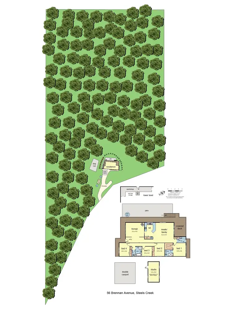 Floorplan of Homely house listing, 56 Brennan Avenue, Steels Creek VIC 3775