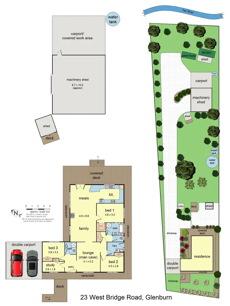 Floorplan of Homely house listing, 23 West Bridge Road, Glenburn VIC 3717