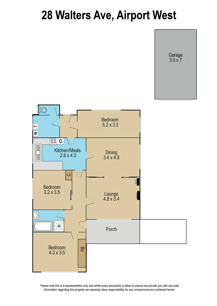 Floorplan of Homely house listing, 28 Walters Avenue, Airport West VIC 3042