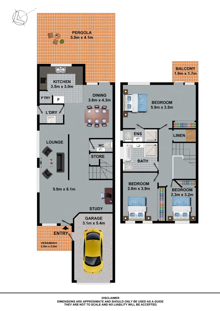 Floorplan of Homely semi-detached listing, 31A Norfolk Place, North Richmond NSW 2754
