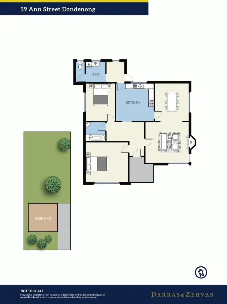 Floorplan of Homely house listing, 59 Ann St, Dandenong VIC 3175