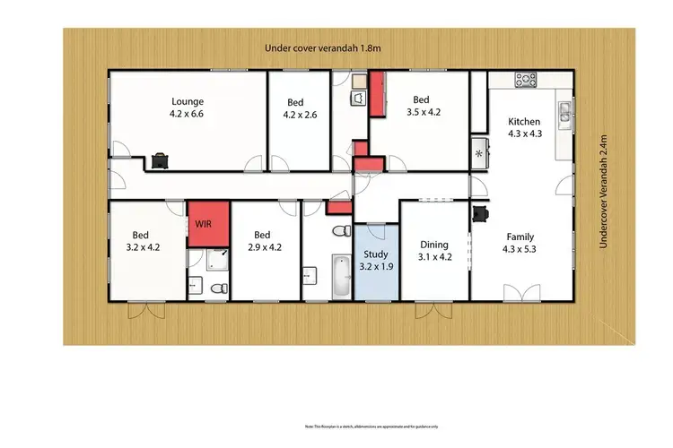 Floorplan of Homely house listing, 135 Boundary Creek Road, Longford VIC 3851