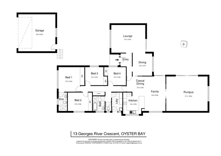 Floorplan of Homely house listing, 13 Georges River Crescent, Oyster Bay NSW 2225