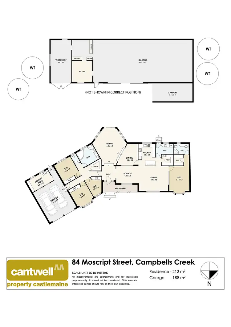 Floorplan of Homely house listing, 84 Moscript Street, Campbells Creek VIC 3451