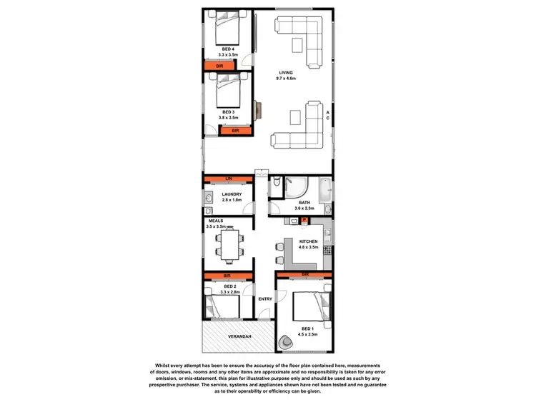 Floorplan of Homely house listing, 41 Byron Street, Hamilton VIC 3300