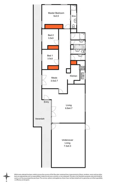 Floorplan of Homely house listing, 12 Clarendon Street, Hamilton VIC 3300