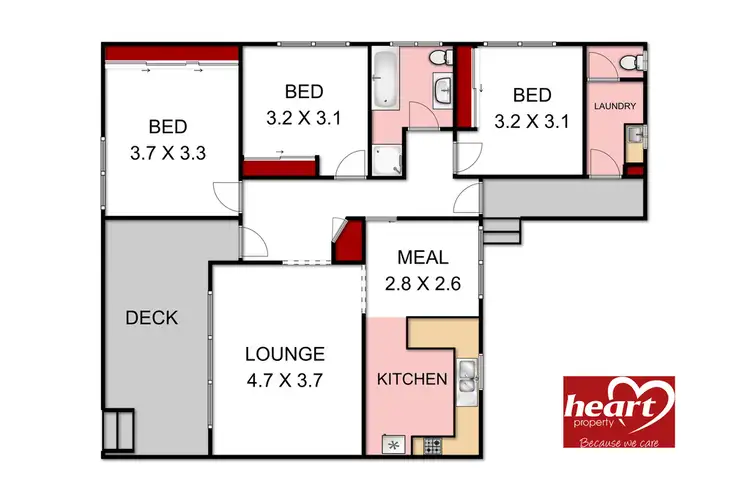 Floorplan of Homely house listing, 2 Clancy Court, Sale VIC 3850