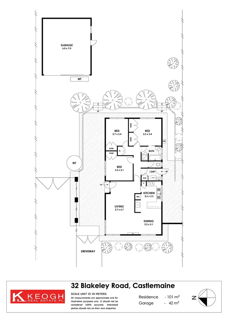 Floorplan of Homely house listing, 32 Blakeley Road, Castlemaine VIC 3450