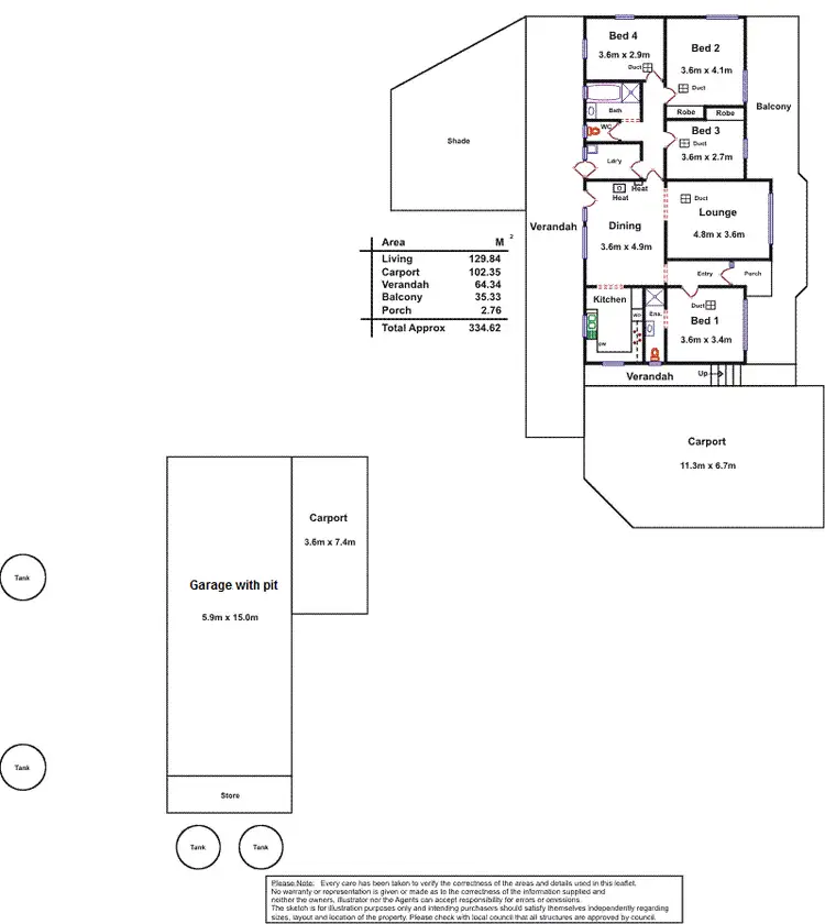 Floorplan of Homely house listing, 153 Goulds Creek Road, One Tree Hill SA 5114