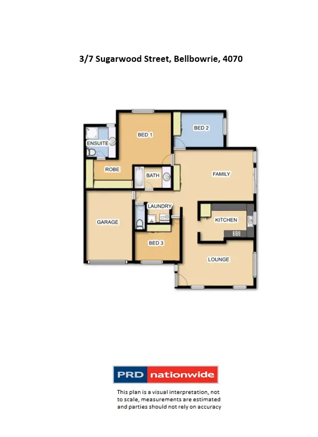 Floorplan of Homely villa listing, 3/7 Sugarwood Street, Bellbowrie QLD 4070