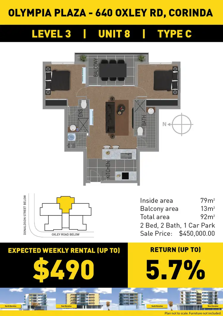 Floorplan of Homely unit listing, 8/640 Oxley Rd, Corinda QLD 4075