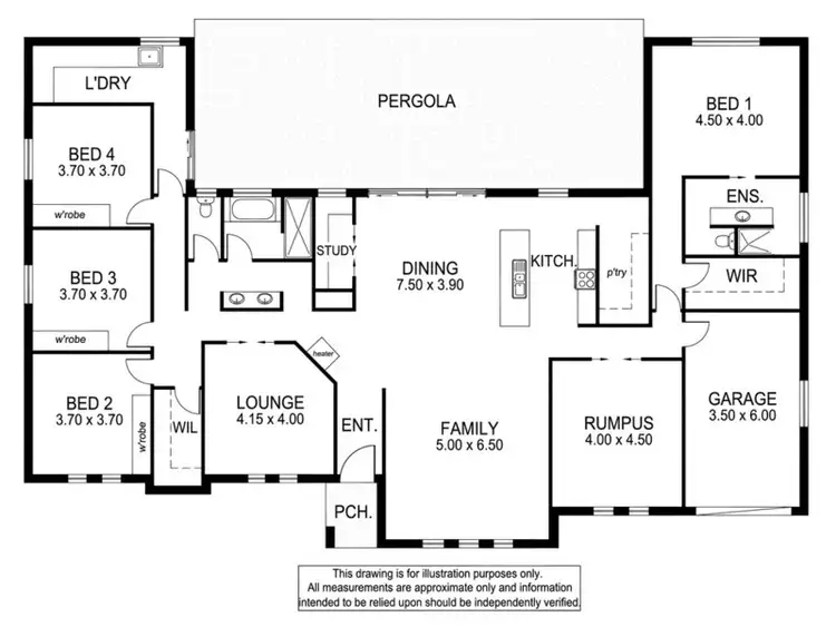 Floorplan of Homely house listing, 19 ELDRIDGE DRIVE, Mount Gambier SA 5290