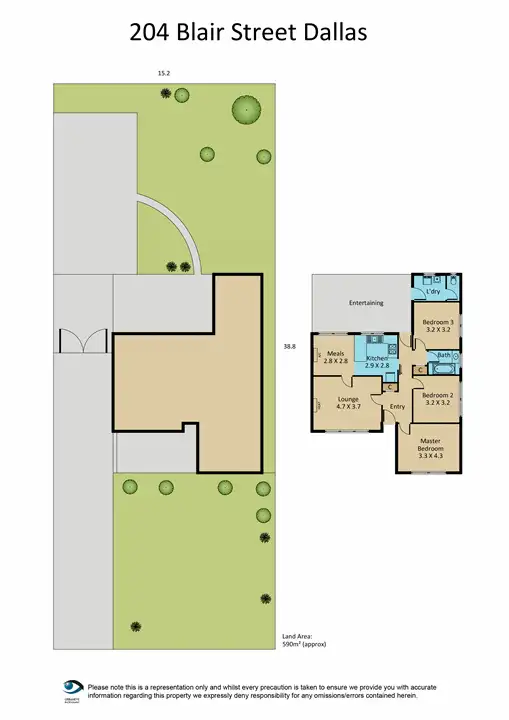 Floorplan of Homely house listing, 204 Blair Street, Dallas VIC 3047