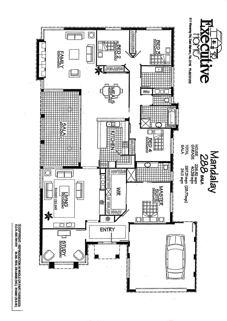 Floorplan of Homely house listing, 3 Goegan Drive, Kyabram VIC 3620
