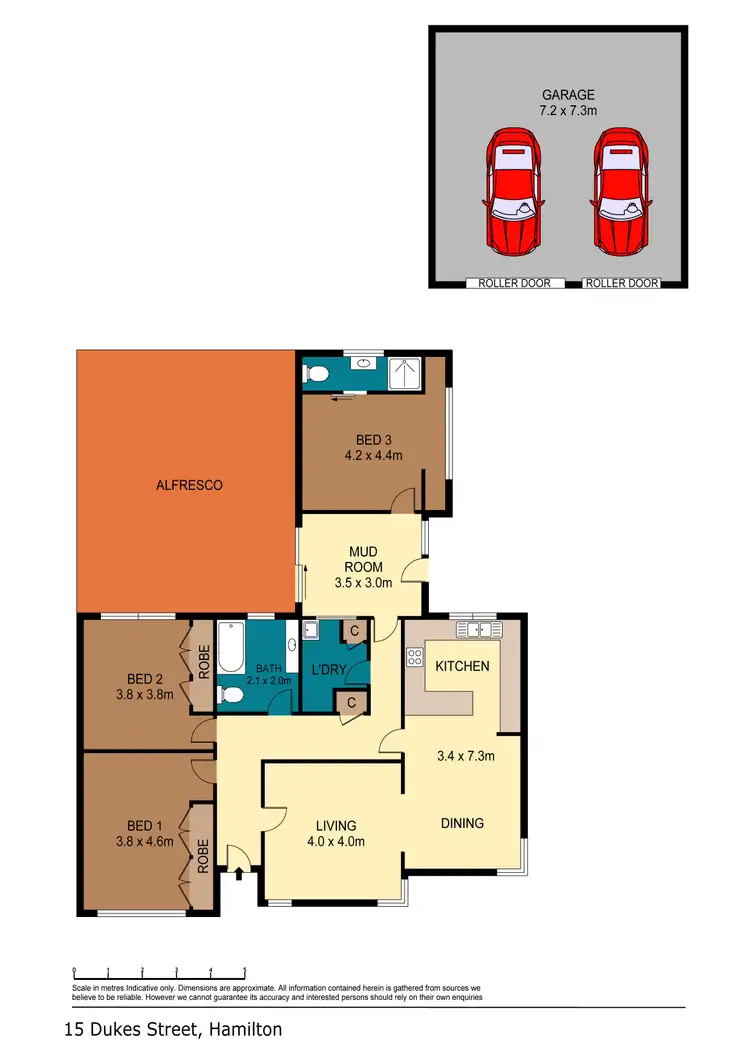 Floorplan of Homely house listing, 15 Duke Avenue, Hamilton VIC 3300