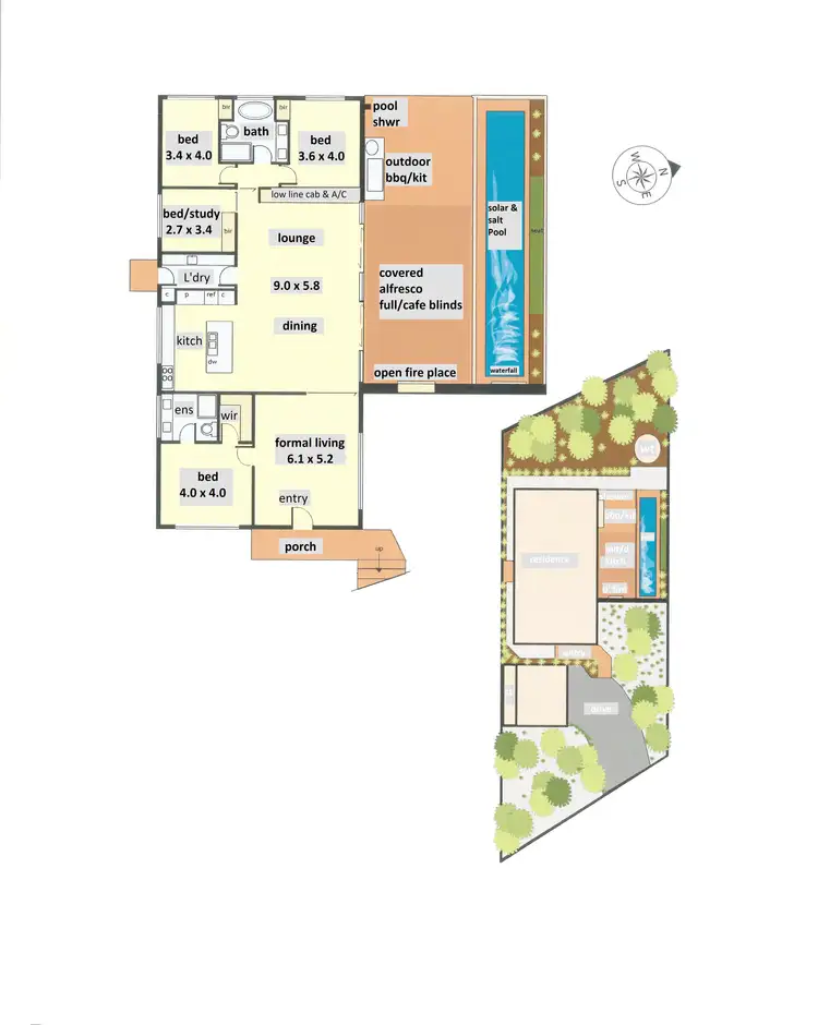 Floorplan of Homely house listing, 4 Beauna Vista Dr, Rye VIC 3941