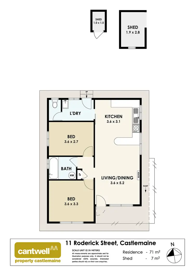 Floorplan of Homely house listing, 11 Roderick Street, Castlemaine VIC 3450
