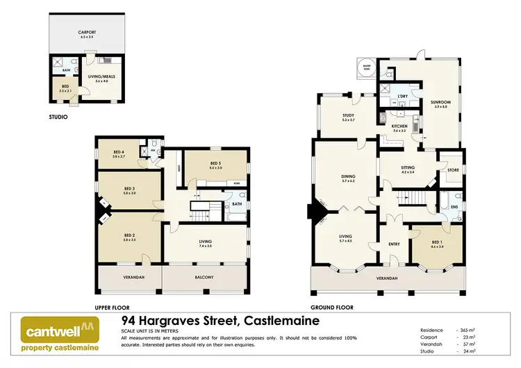Floorplan of Homely house listing, 94 Hargraves Street, Castlemaine VIC 3450