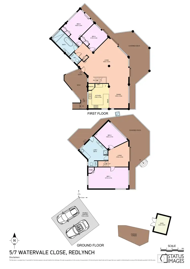 Floorplan of Homely house listing, 5-7 Watervale Close, Redlynch QLD 4870