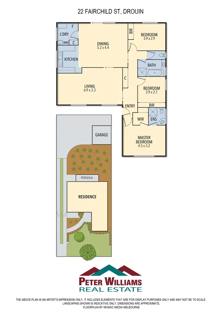 Floorplan of Homely house listing, 22 Fairchild Street, Drouin VIC 3818