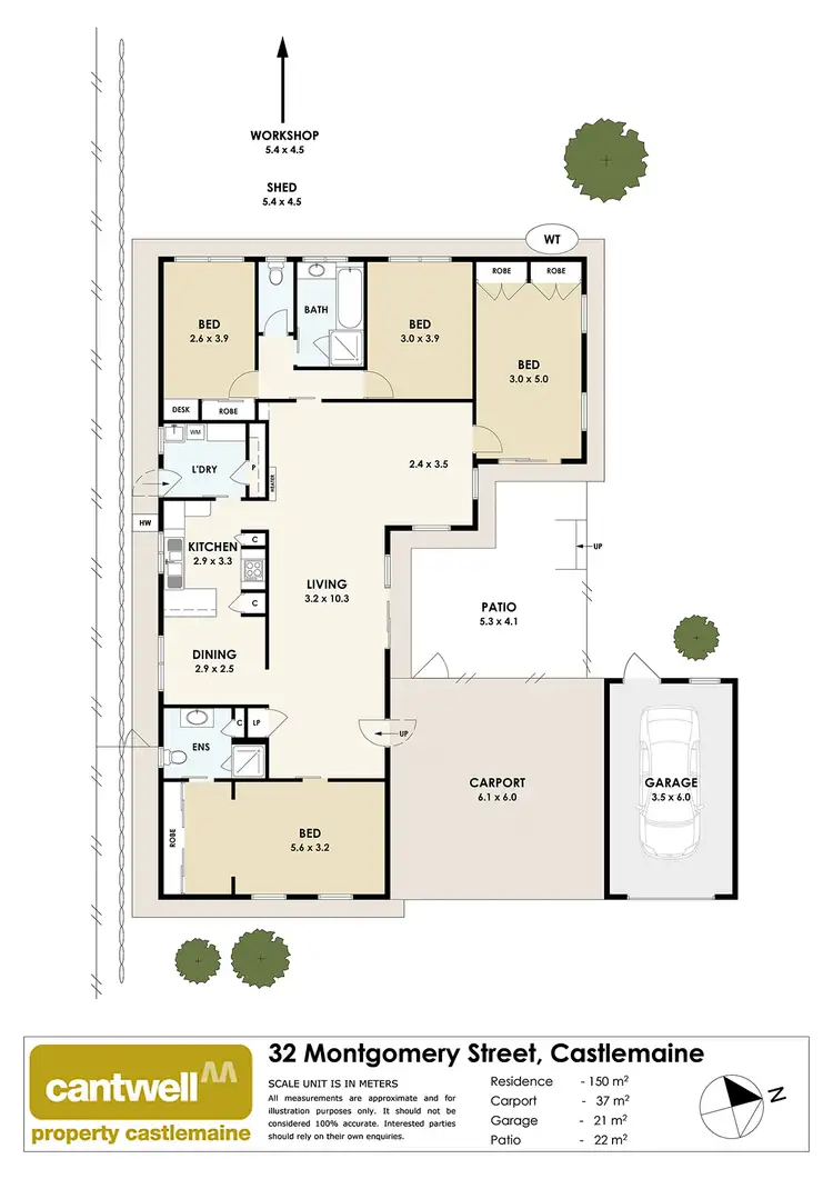 Floorplan of Homely house listing, 32 Montgomery Street, Castlemaine VIC 3450