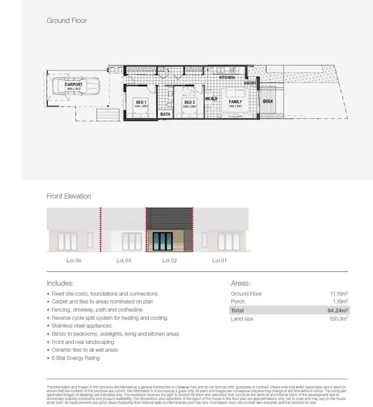 Floorplan of Homely unit listing, 2 Hensbergh Place, Sunshine West VIC 3020