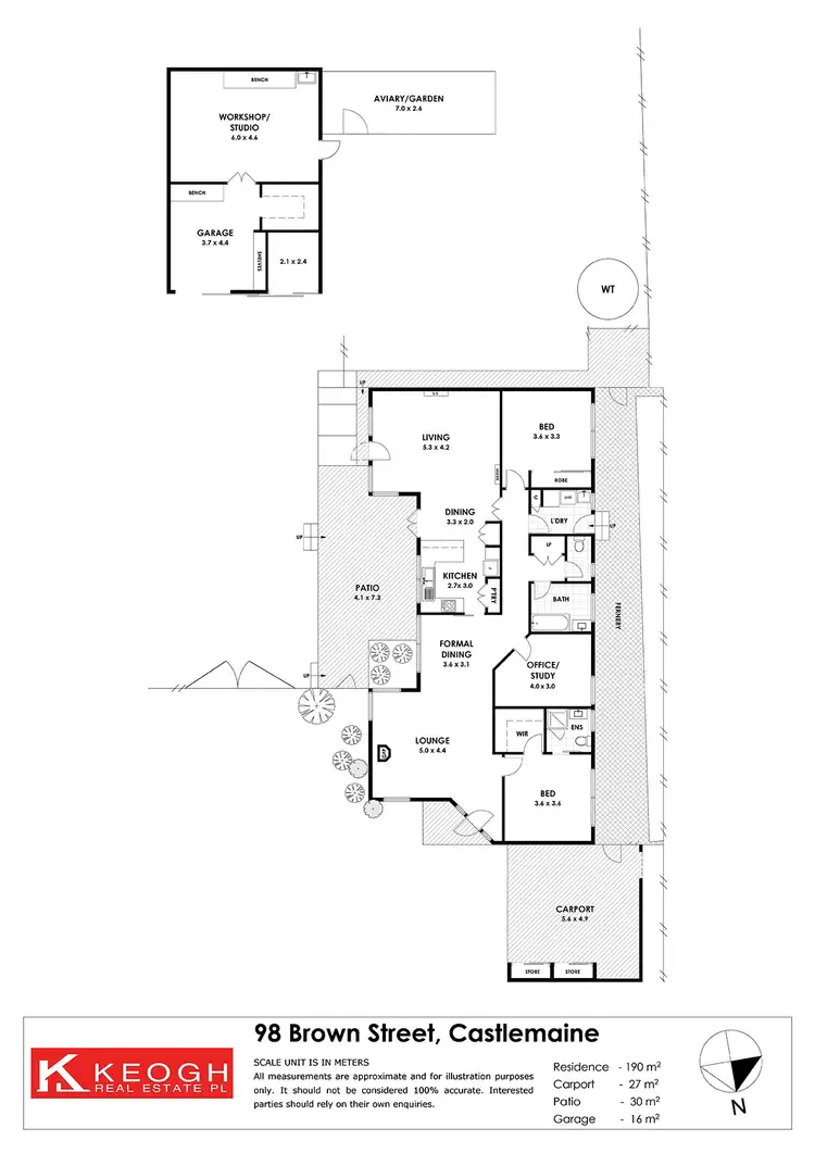 Floorplan of Homely house listing, 98 Brown Street, Castlemaine VIC 3450
