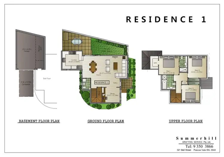 Floorplan of Homely townhouse listing, 1/39 Hillside Grove, Airport West VIC 3042