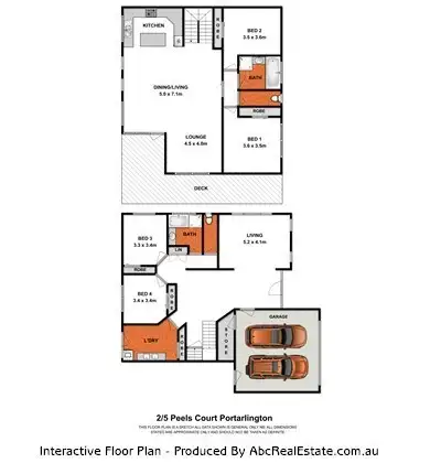 Floorplan of Homely house listing, 2/5 Peels Court, Portarlington VIC 3223