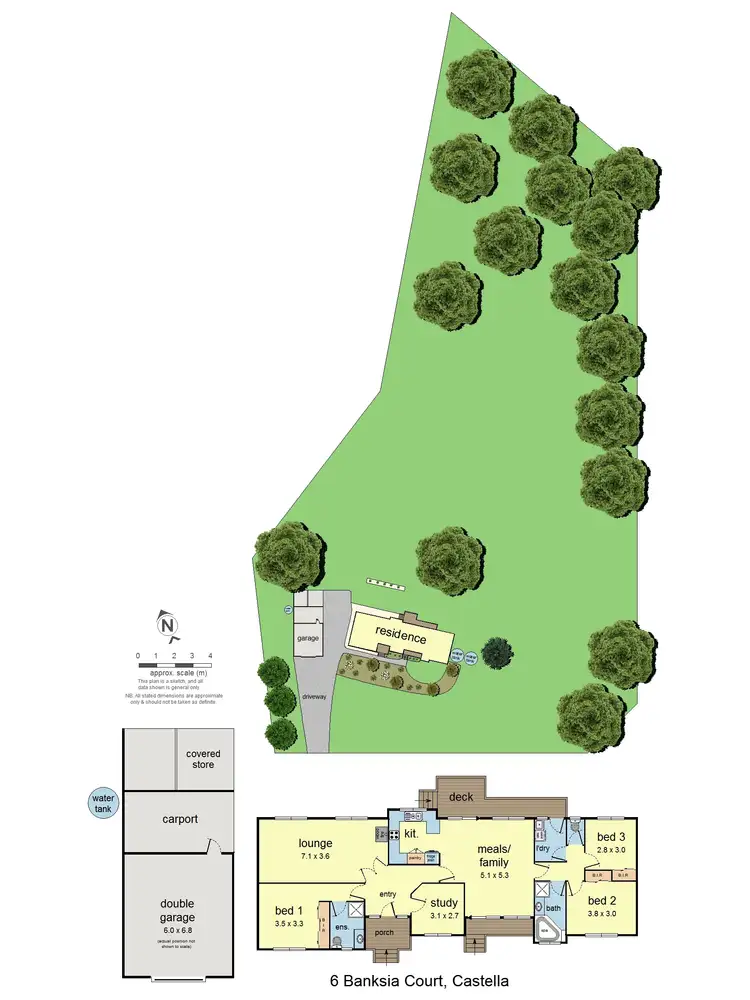 Floorplan of Homely house listing, 6 Banksia Court, Castella VIC 3777