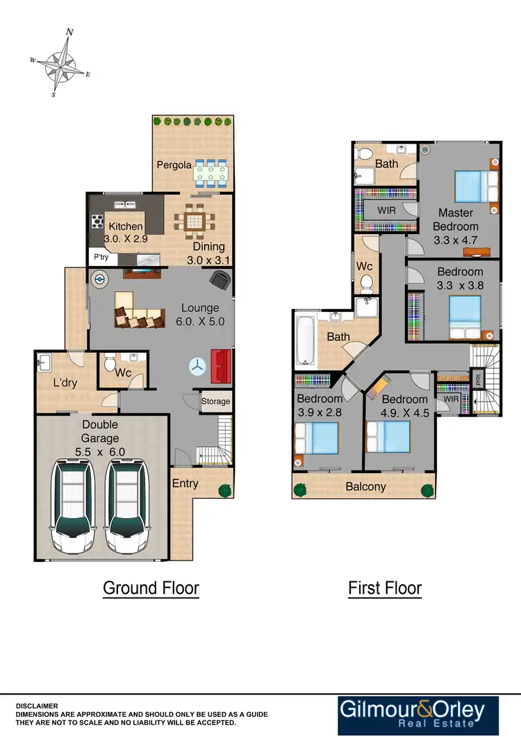 Floorplan of Homely semi-detached listing, 30 Hutchison Avenue, Kellyville NSW 2155